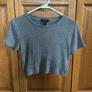 Forever 21 Grey Crop Top